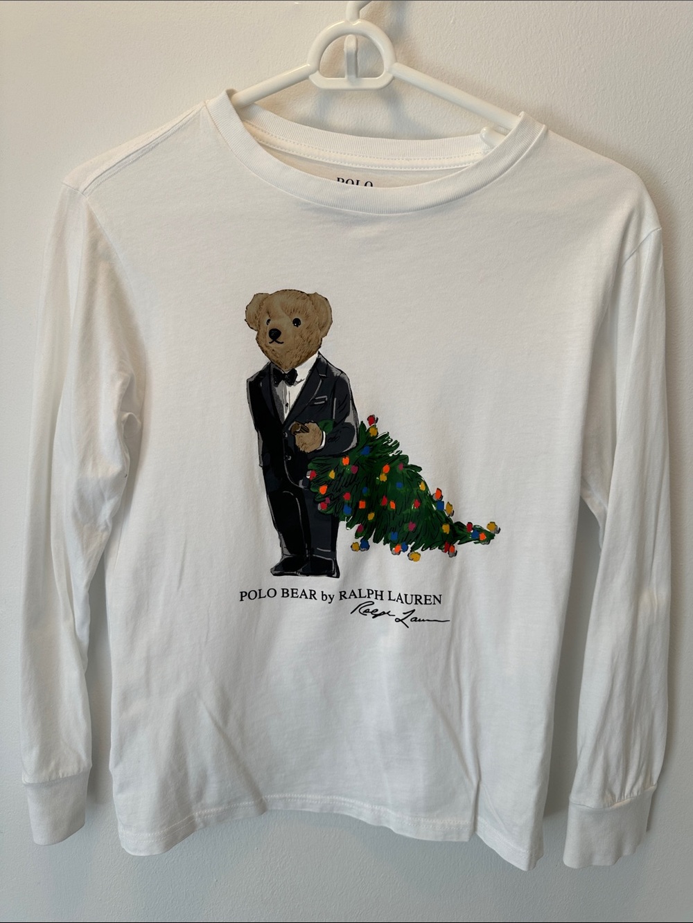 Polo by Ralph Lauren Polo Bear & Holiday Tree Long-Sleeve Tee
